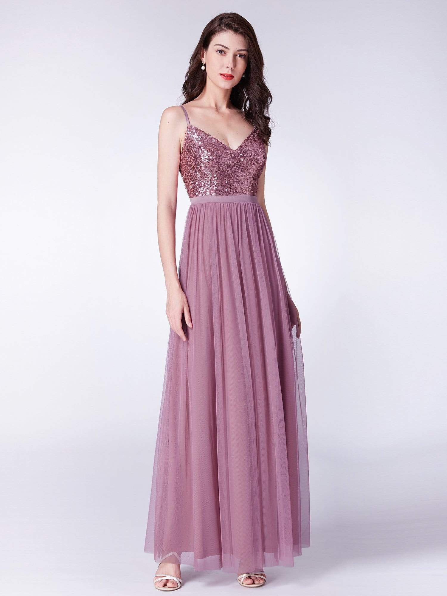 Color=Purple Orchid | Long Prom Dress With Sequin Bust-Purple Orchid 7