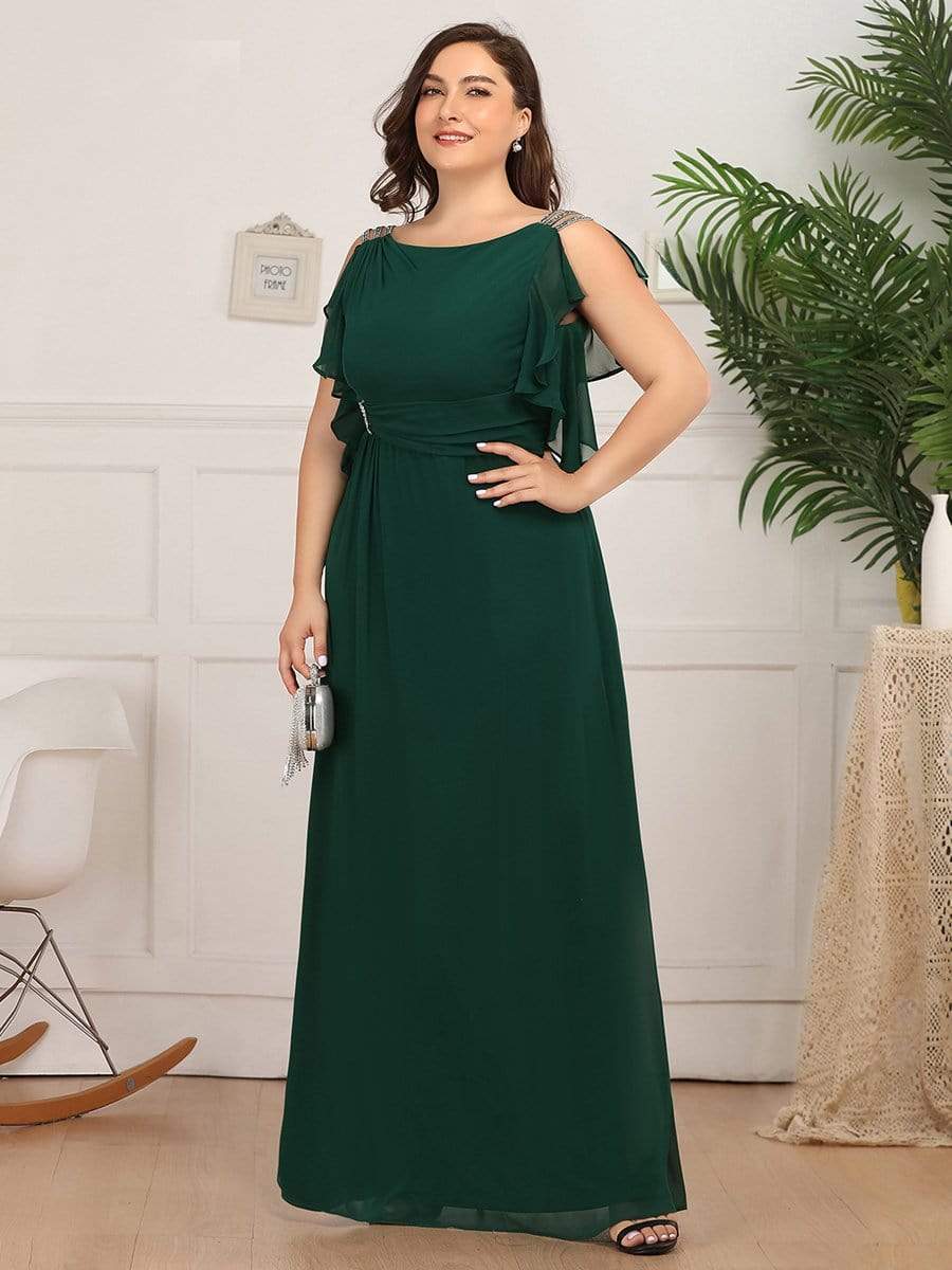 Color=Dark Green | Women'S A-Line Sleeveless Evening Party Bridesmaid Dress-Dark Green 8