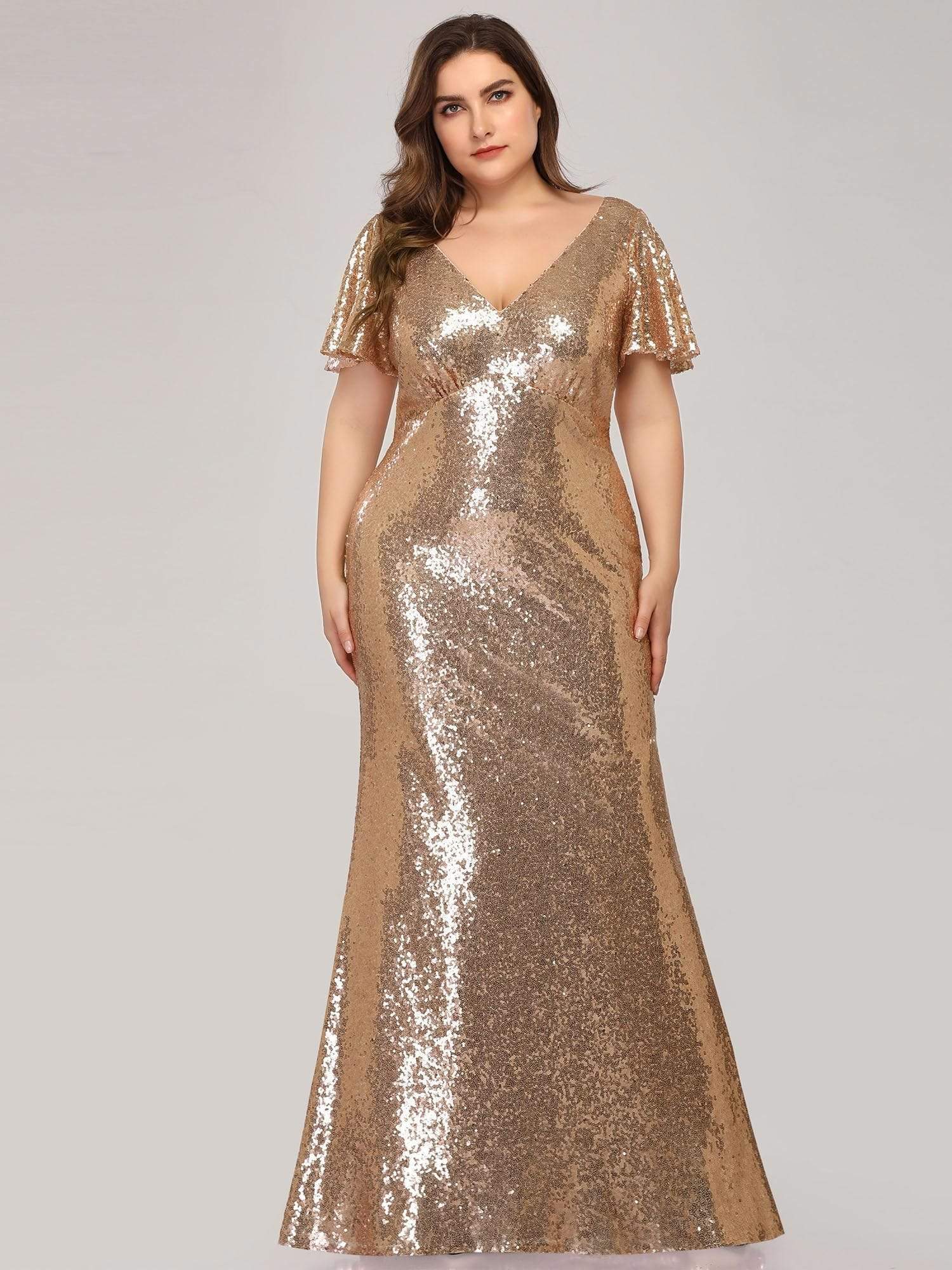 Plus Size Formal Gowns for Mother Maxi Long Cap Sleeve - Ever Pretty AU Plus Size Formal Gowns for Mother Maxi Long Cap Sleeve - Ever Pretty AU