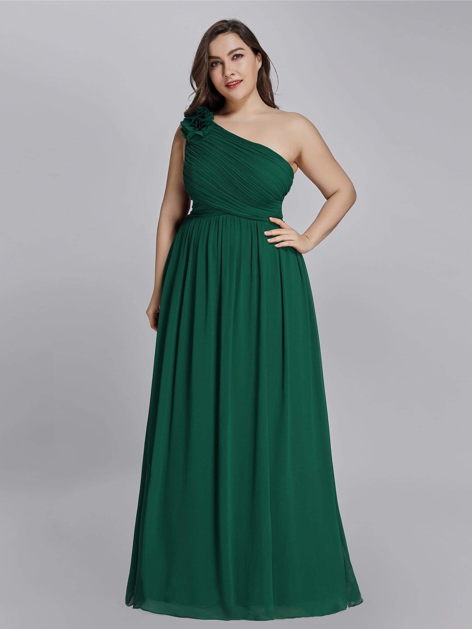 sachin and babi light blue dress Mismatched Emerald Green Modest Popular Plus Size Elegant Long Formal –  bridalsew main image 1