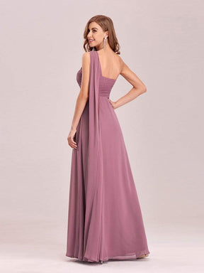 COLOR=Purple Orchid | One Shoulder Evening Dress-Purple Orchid 4