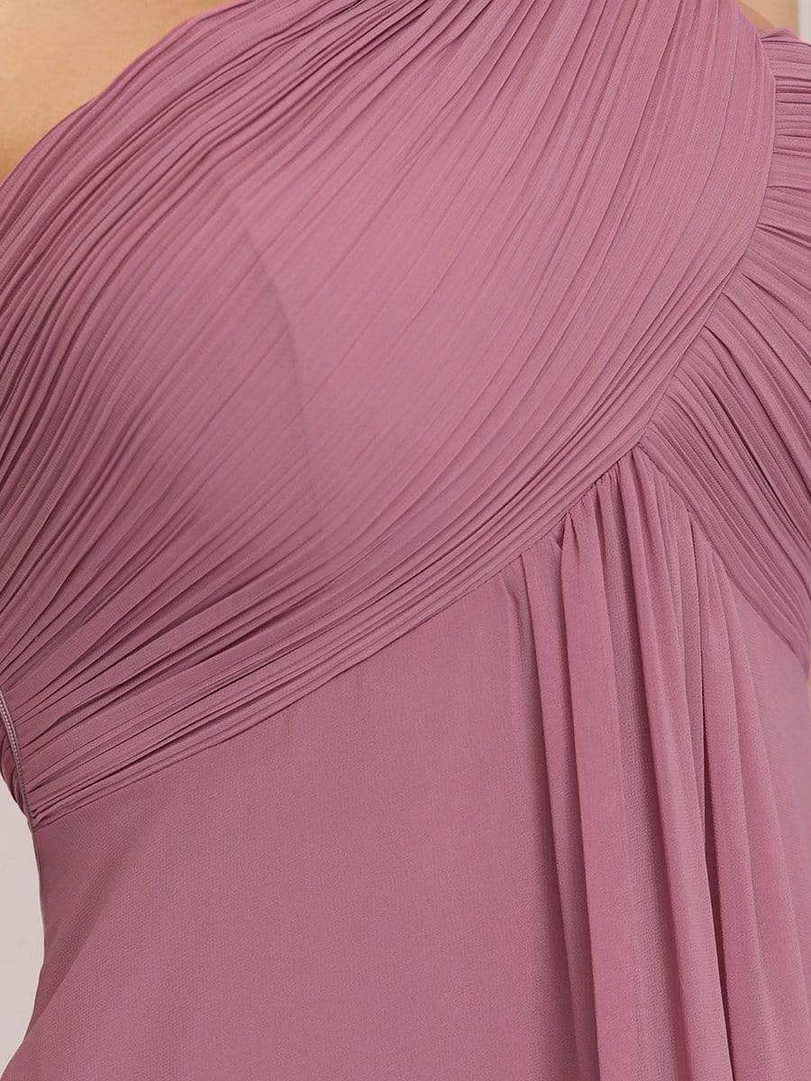 COLOR=Purple Orchid | One Shoulder Evening Dress-Purple Orchid 7