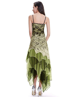 Color=Green | Women'S Sexy V Neck Floor Length Cocktail Prom Dress-Green 5