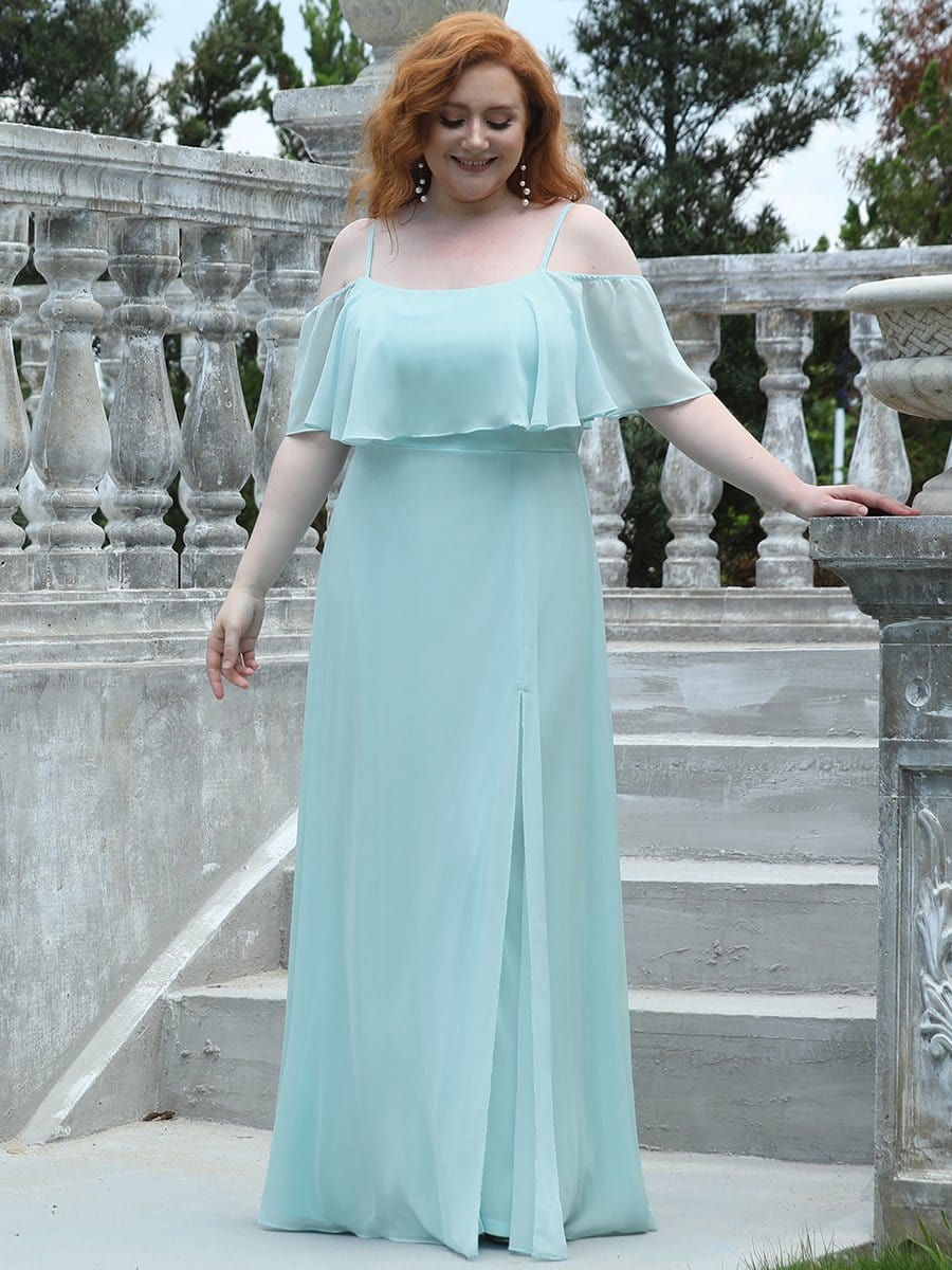 plus size mint green bridesmaid dresses Modest Plus Size Dusty Sage Green Bridesmaid Dresses Long Sleeves