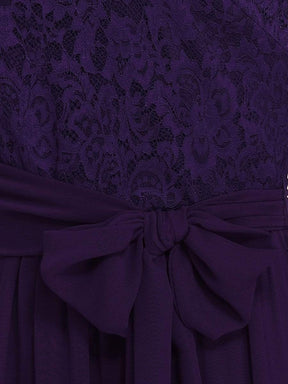 COLOR=Dark Purple | Plus Size Long Sleeve Floor Length Evening Dress-Dark Purple 5