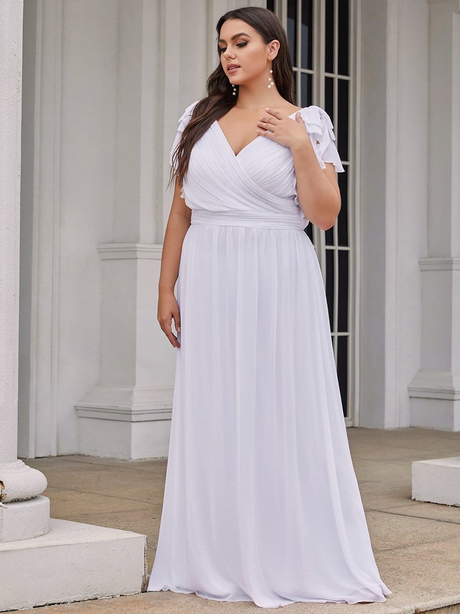 Evening Dress for Women Bridesmaid Dress Plus Size Chiffon Maxi Long